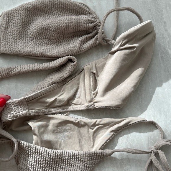 MONDAY Swimwear Neutral Bikini Set - Picture 5 of 5